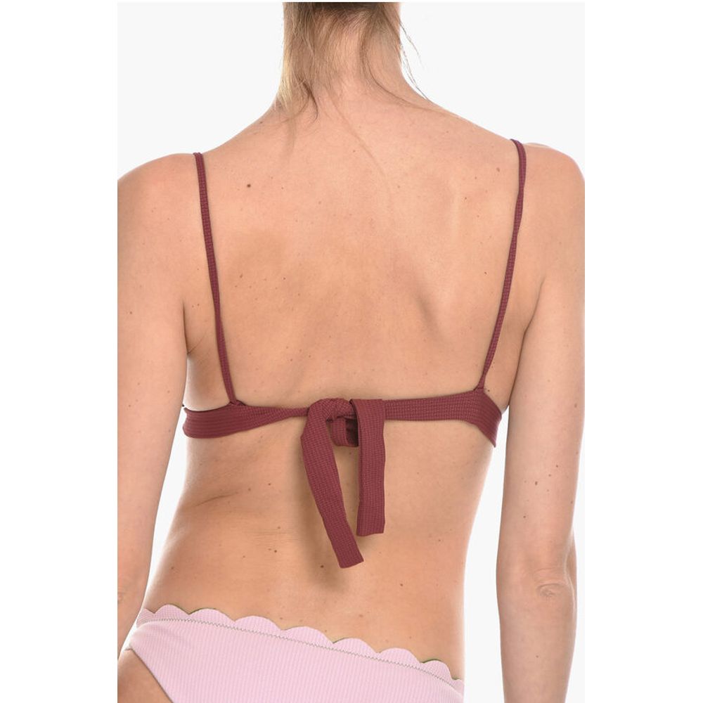 Marysia Triangle SANTA CLARA Bikini Top with Scalloped Edge