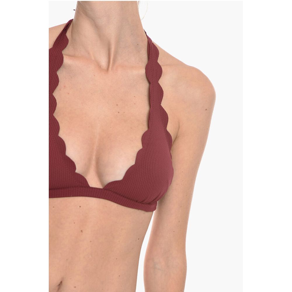 Marysia scalloped edges SPRING Triangle Bikini Top