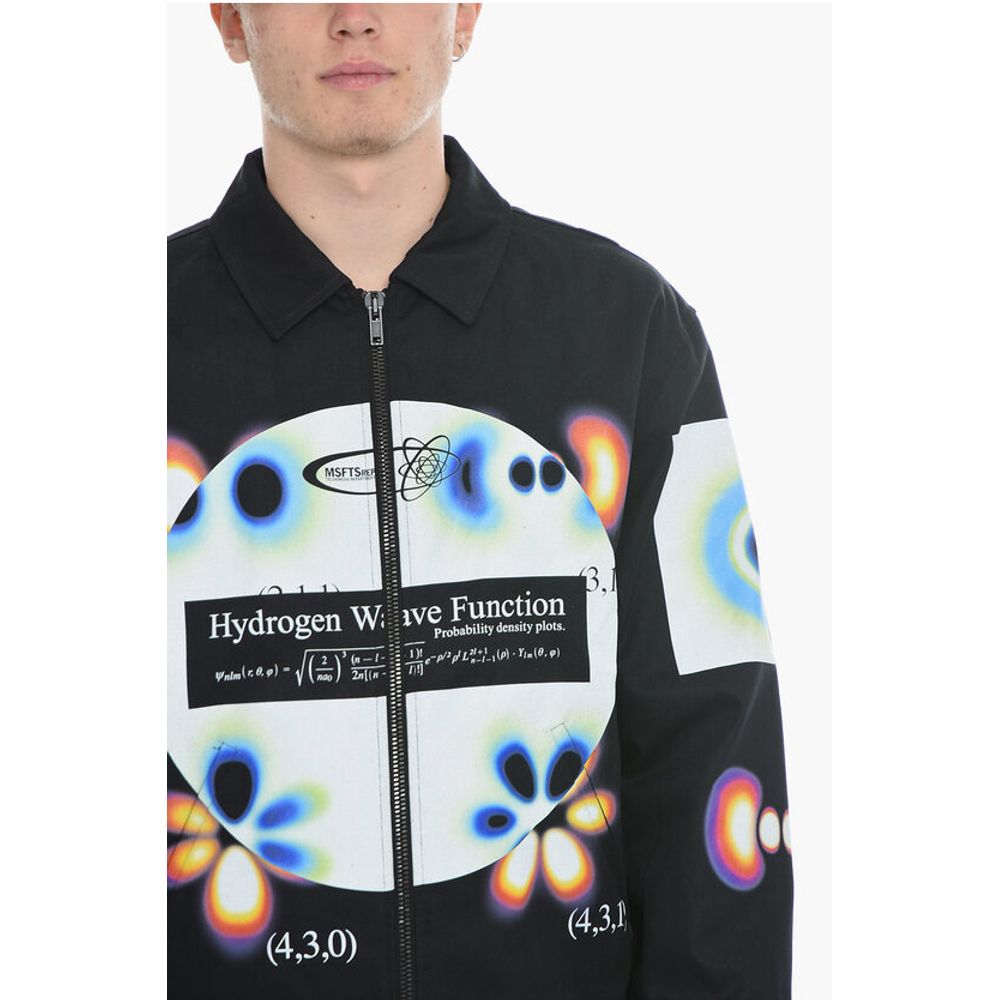 MSFTSrep Cootn Twill HYDROGEN WAVE Jacket with Gradient Print