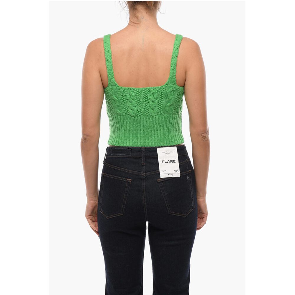 Samsoe Samsoe V-Neck Knitted KAYA Crop Top