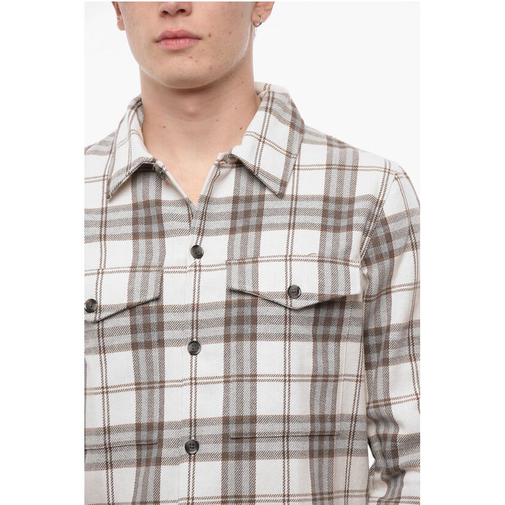 Samsoe Samsoe Plaid Motif TAKA JM Overshirt with Double Breast Pocket