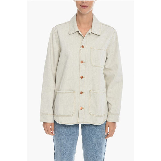 Samsoe Samsoe Denim ROSITTA Jacket with Breast Pocket