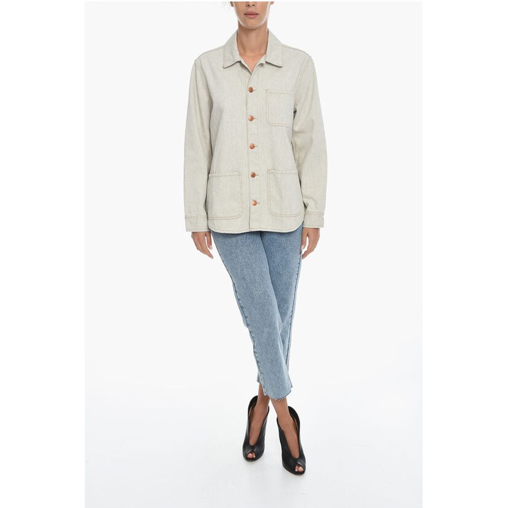 Samsoe Samsoe Denim ROSITTA Jacket with Breast Pocket