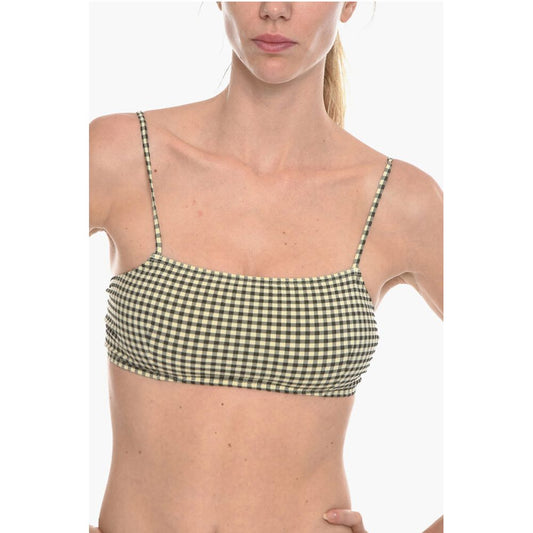 Samsoe Samsoe Gingham Checked Two-Tone FILIPPA Bikini Top