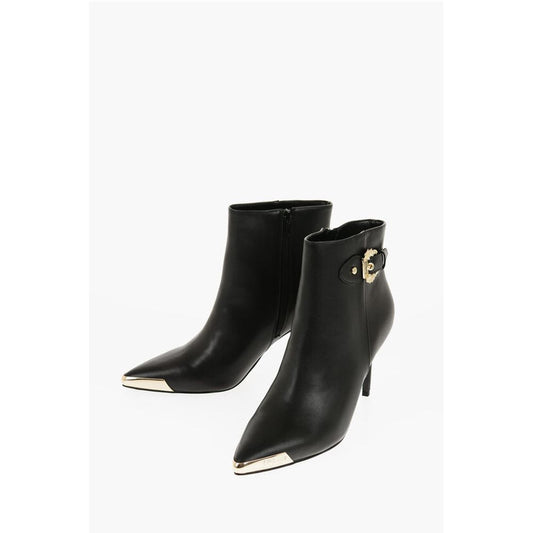Versace JEANS COUTURE Faux Leather SCARLETT Booties with Side Zip an