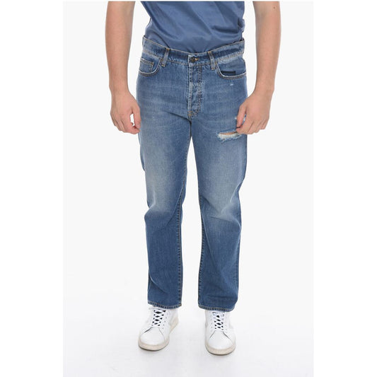 14 BROS Distressed Denims with Light Wash 19cm