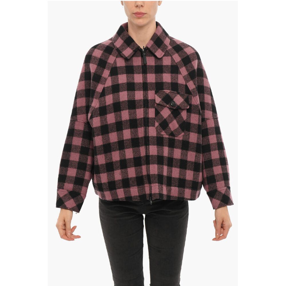 Woolrich Two-Tone Buffalo Checked Jacket with Zip Closure and Breast