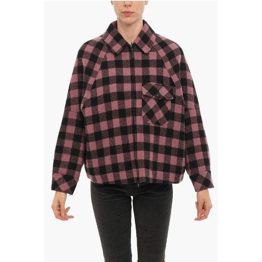 Woolrich Two-Tone Buffalo Checked Jacket with Zip Closure and Breast