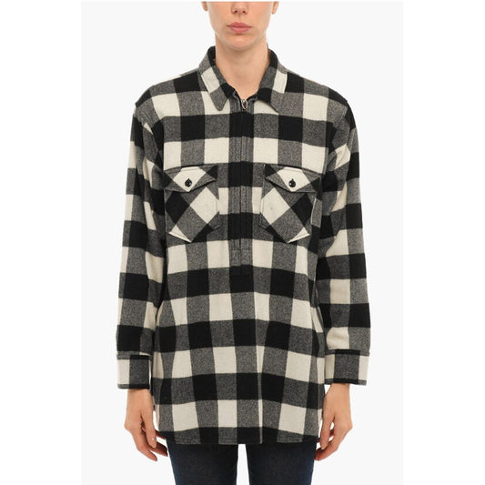 Woolrich ARCHIVE Buffalo Checked POPOVER Overshirt with Double Breast