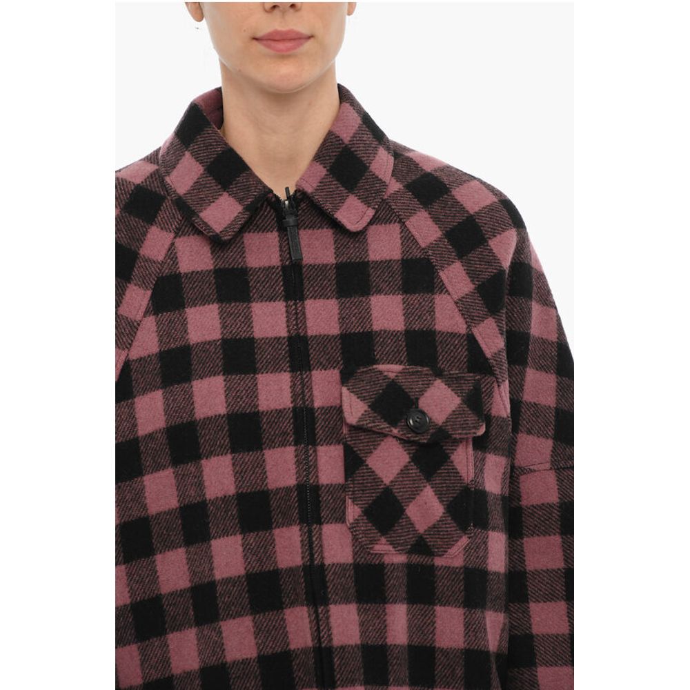 Woolrich Two-Tone Buffalo Checked Jacket with Zip Closure and Breast