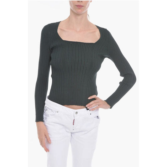 Aeron Squared Neck FINESSE Ribbed Sweater
