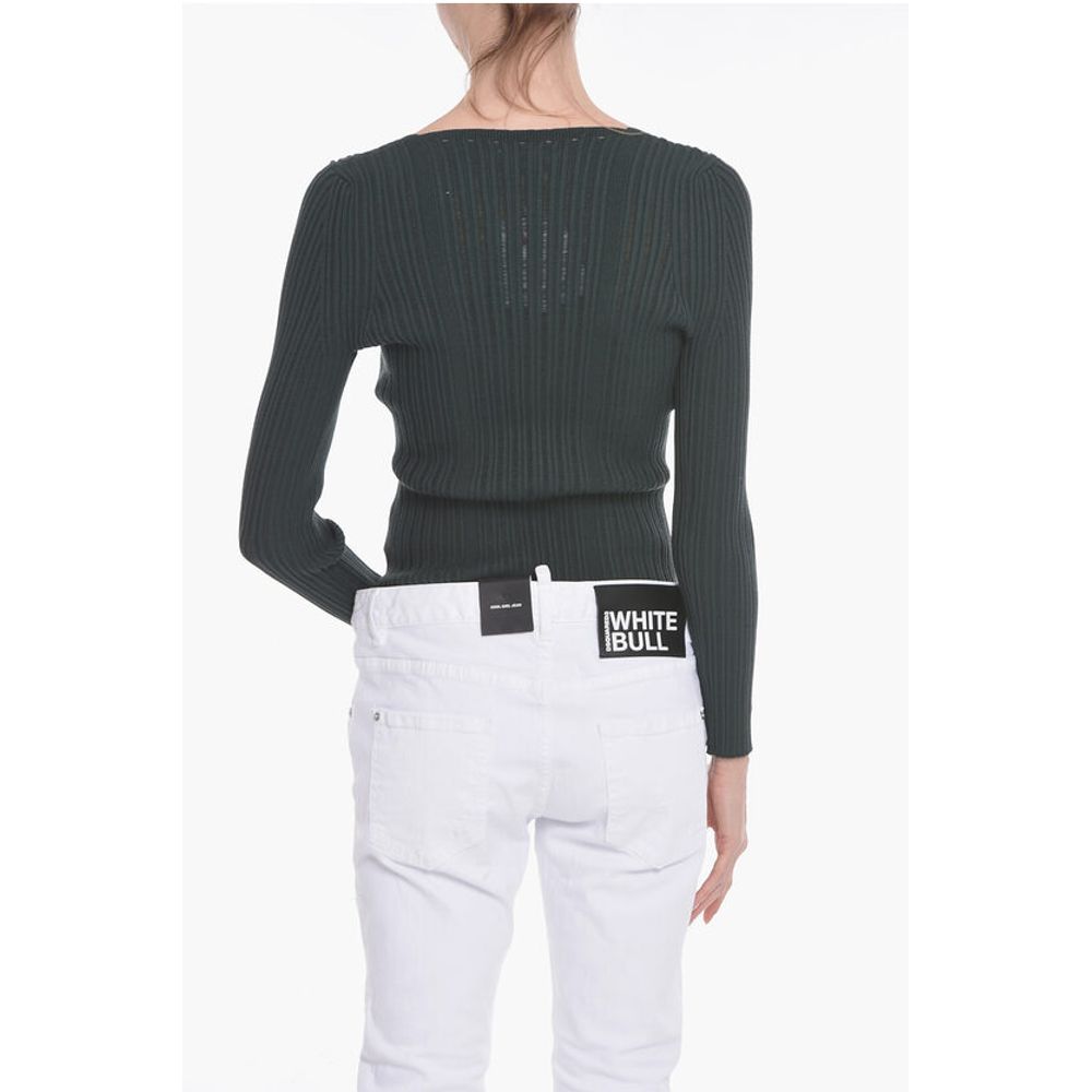 Aeron Squared Neck FINESSE Ribbed Sweater
