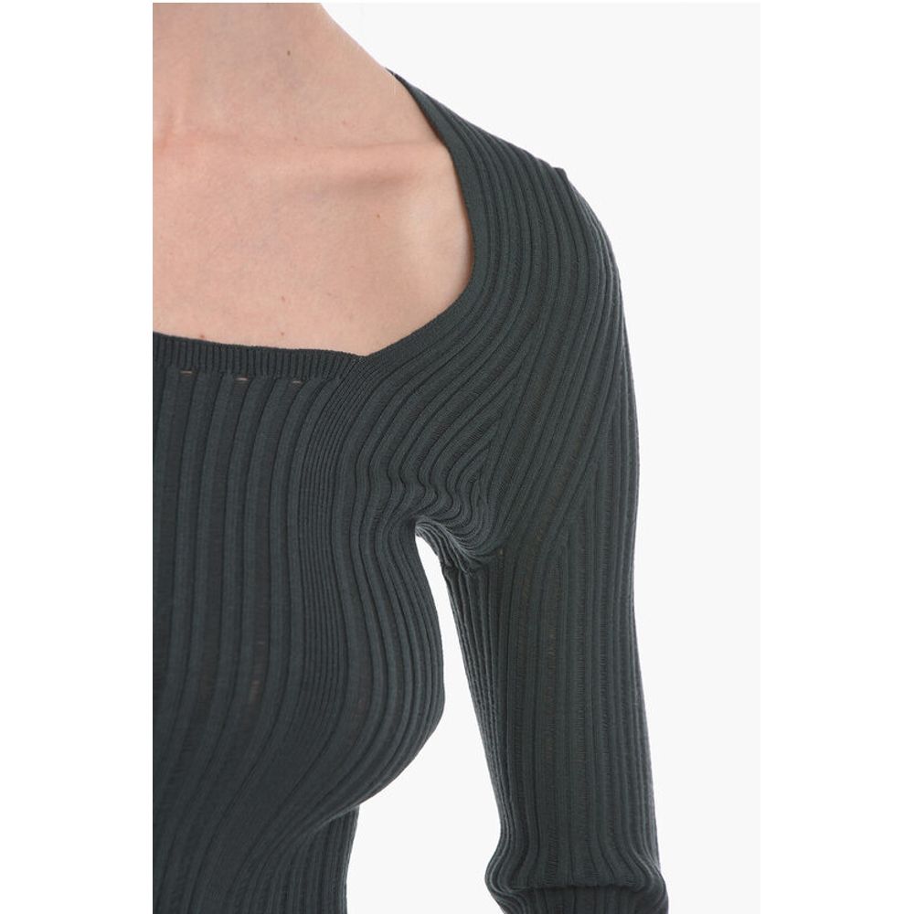 Aeron Squared Neck FINESSE Ribbed Sweater