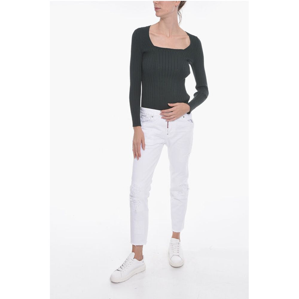 Aeron Squared Neck FINESSE Ribbed Sweater