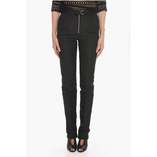 Capasa Pleat-front Trousers with Double-ring Buckle