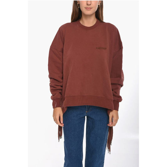 Ambush Brushed-cotton MULTICORD Crewneck Sweatshirt with Logo embro