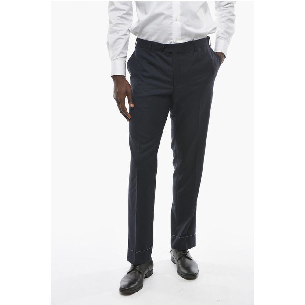 Corneliani Virgin Wool MANTUA Pants with Pleat