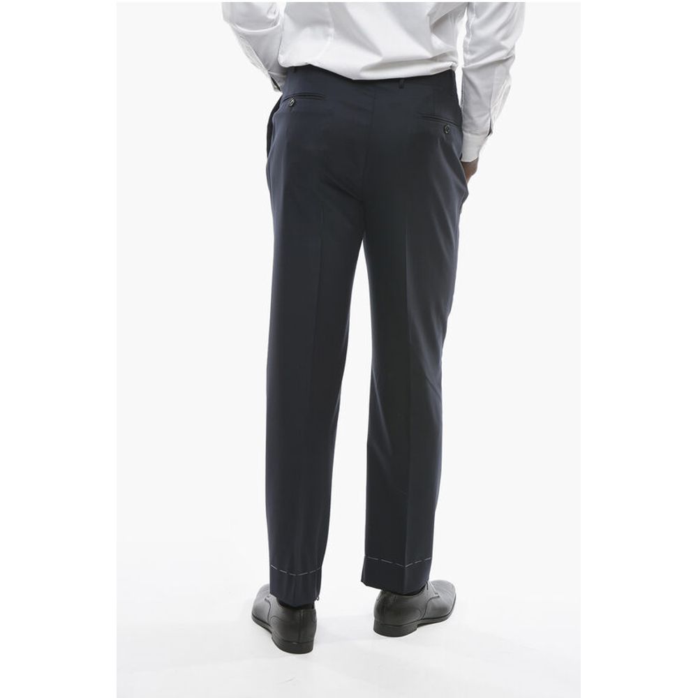 Corneliani Virgin Wool MANTUA Pants with Pleat
