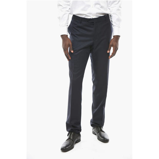 Corneliani Virgin Wool Mid Rise Pants