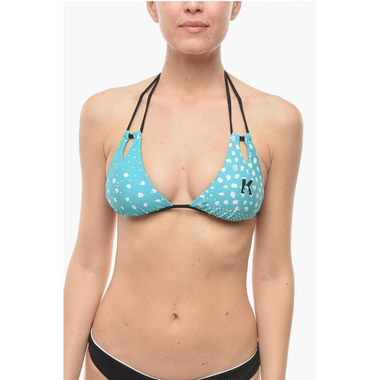 Karl Lagerfeld Triangle Bikini Top with Cut Out Details