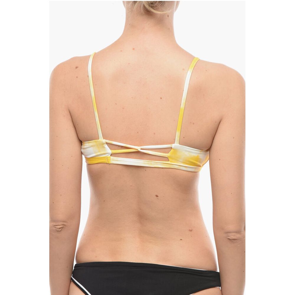 Karl Lagerfeld Tie-Dye Effect Triangle Bikini Top