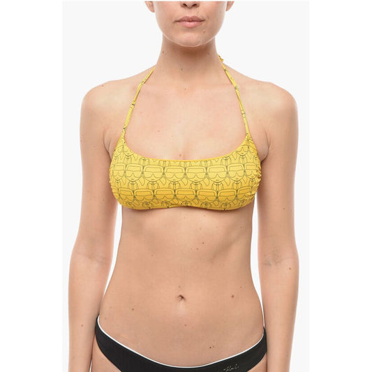 Karl Lagerfeld All Over Printed Iconic Bra Bikini