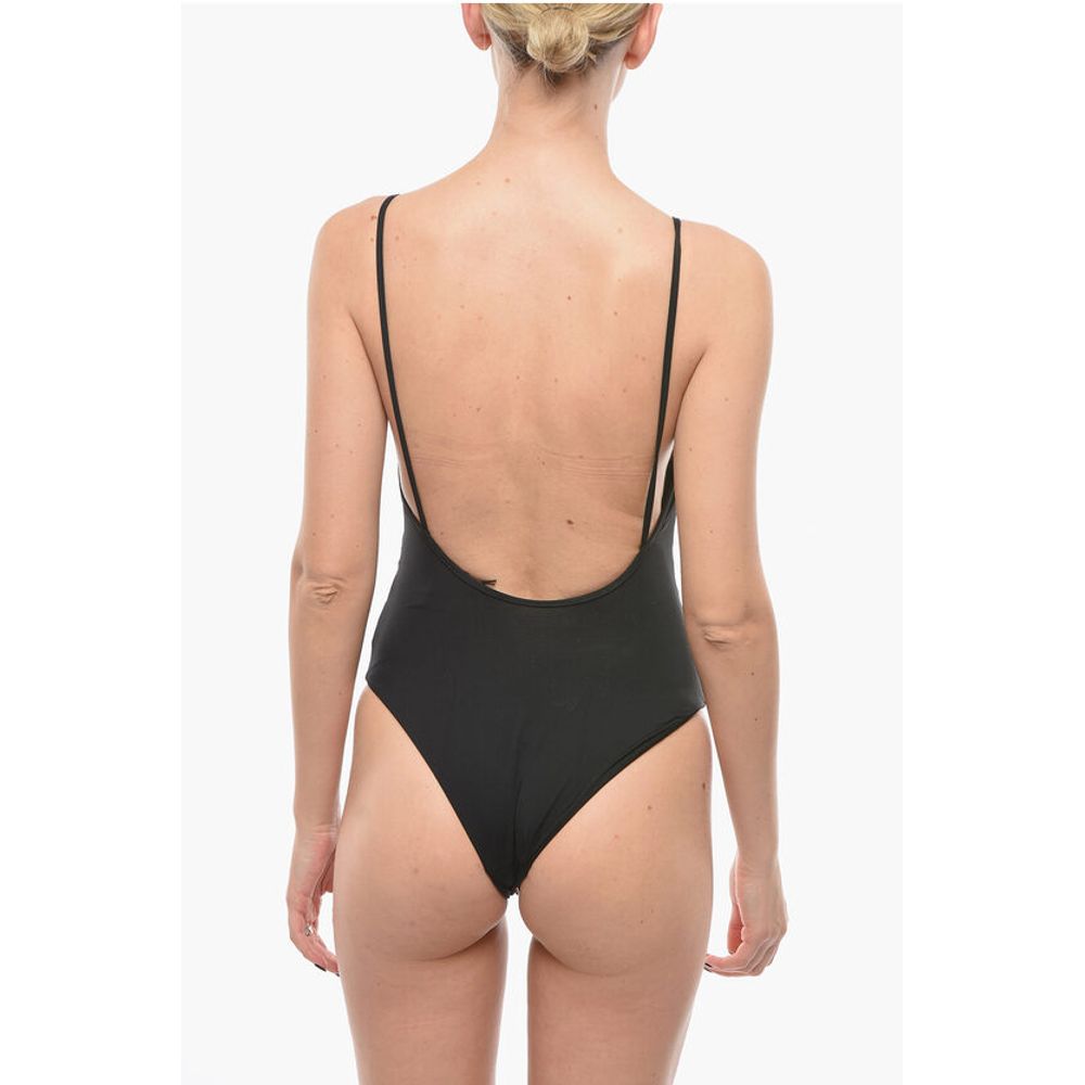 Karl Lagerfeld Open Back One-Piece Swimsuit