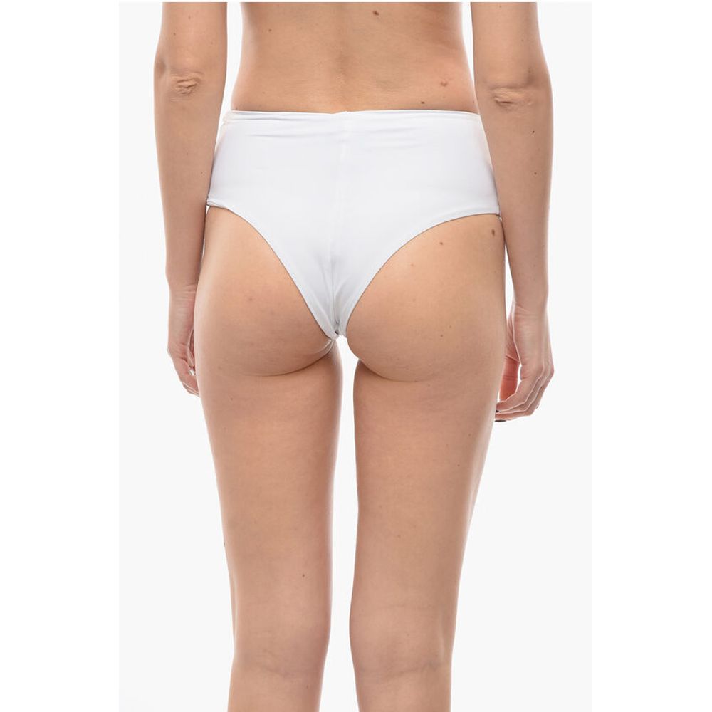 Karl Lagerfeld High Waist Bikini Bottom with Silver Logo