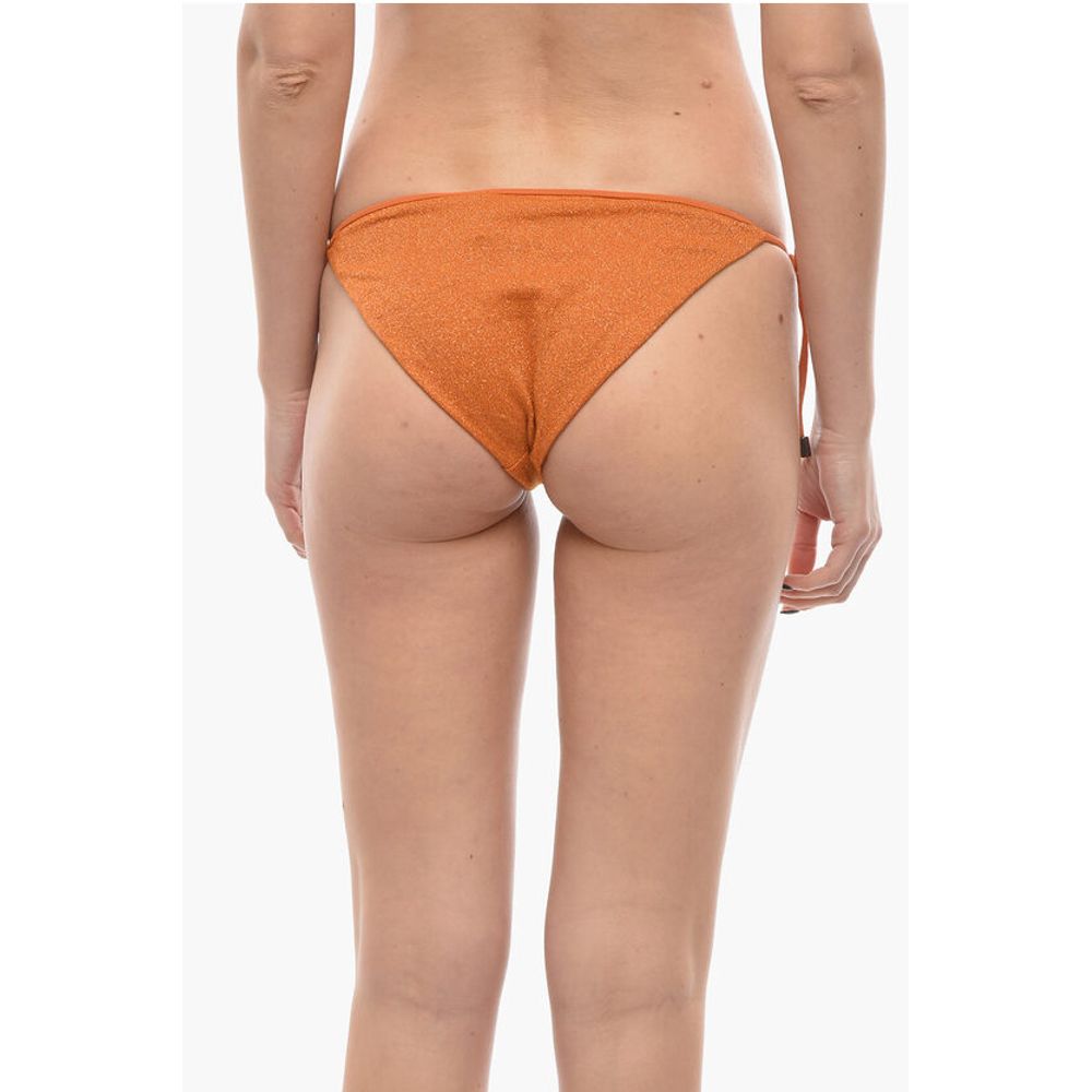 Karl Lagerfeld Lurex Tie-Side Bikini Bottom