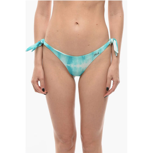 Karl Lagerfeld Tie Dye Effect Bikini Bottom With Knotted Laces
