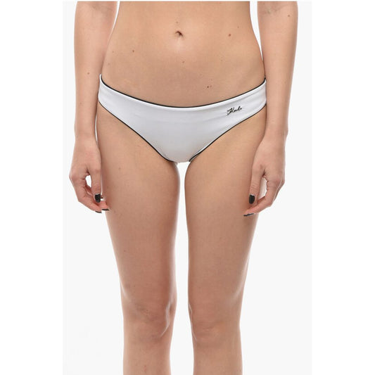 Karl Lagerfeld Bikini Bottom with Contrasting Finishes