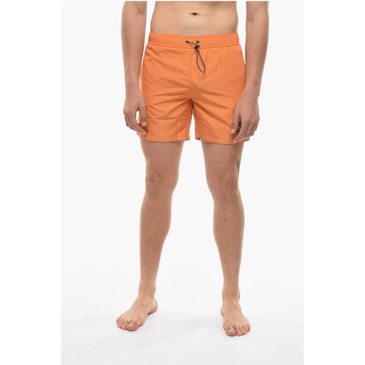 Karl Lagerfeld RUE ST-GUILLAME Solid Color Swim Shorts with 3 Pockets