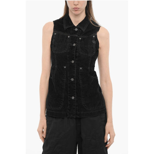 Diesel Sleeveless VIK Velour Shirt