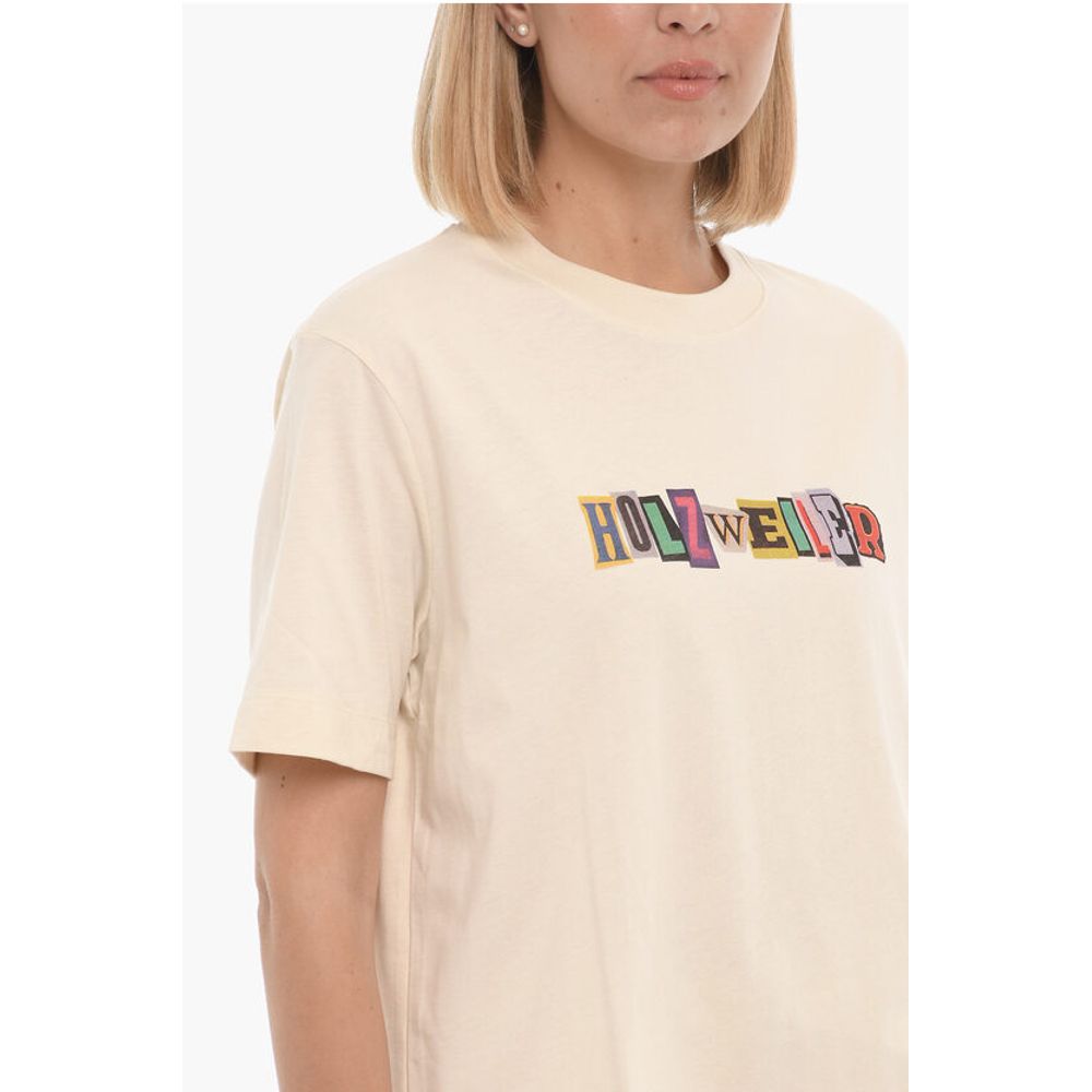 Holzweiler Logo Printed KJERAG Crew-neck T-Shirt with Printed Logo