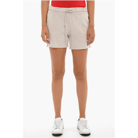 Cotton Citizen Brushed Cotton Shorts With Raw Cut Bottom