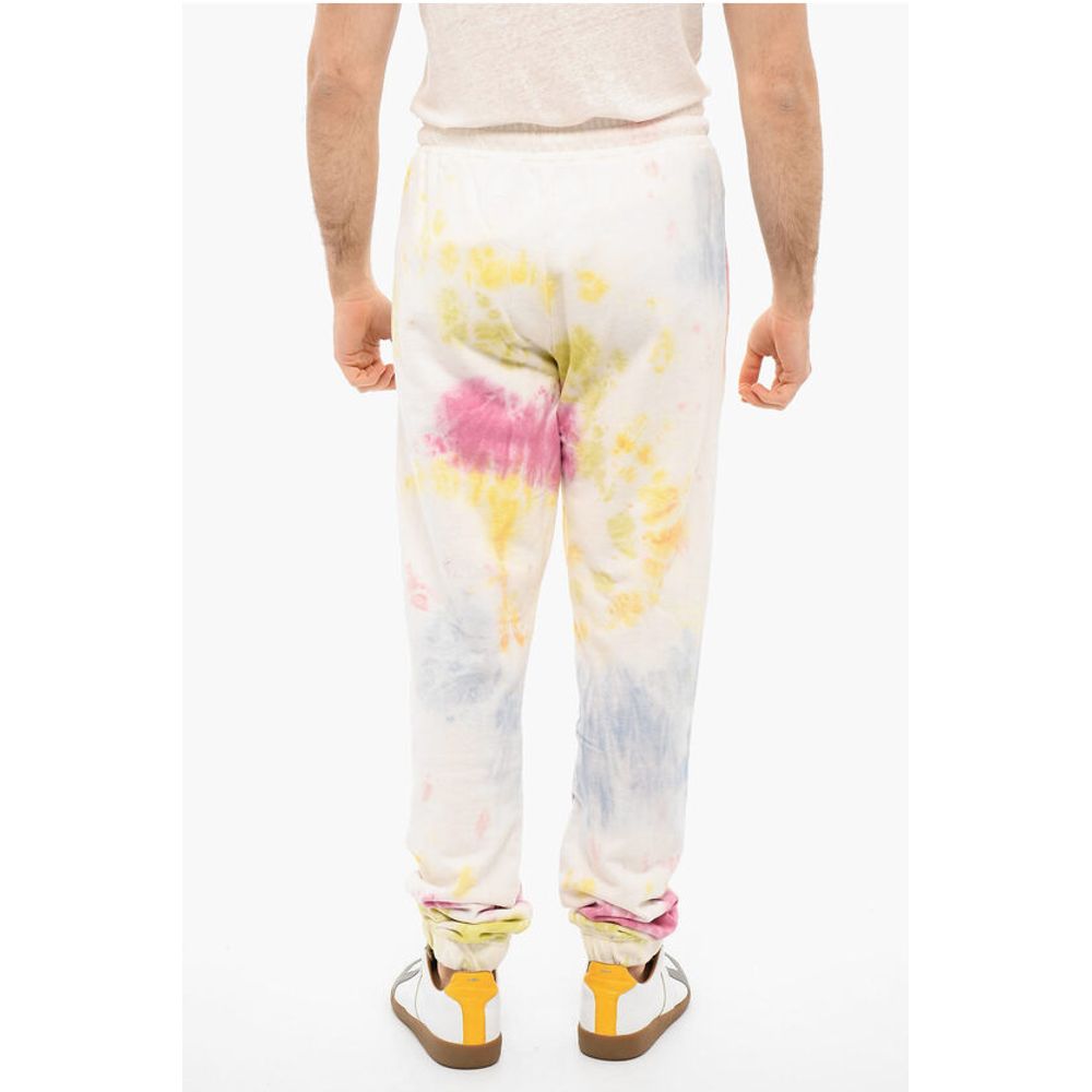 Bel Air Athletics Brushed-cotton COLLEGE Joggers with Tye-dye Print