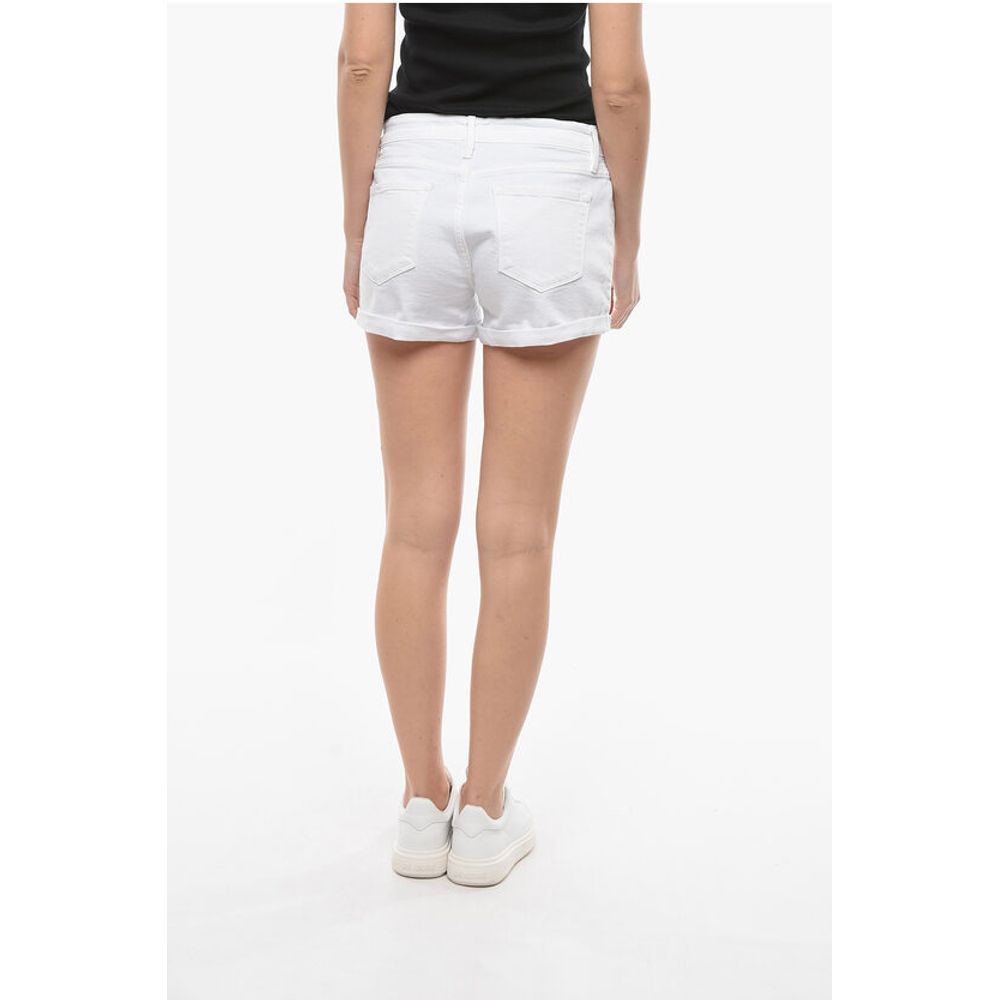 Frame Cuffed Hem LECUTOFF Shorts with golden Button