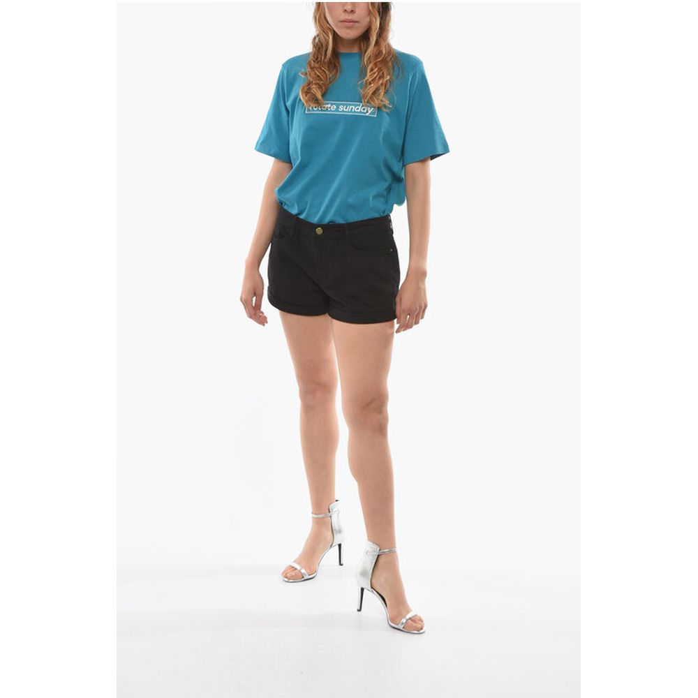 Frame Cuffed Hem LECUTOFF Shorts with golden Button