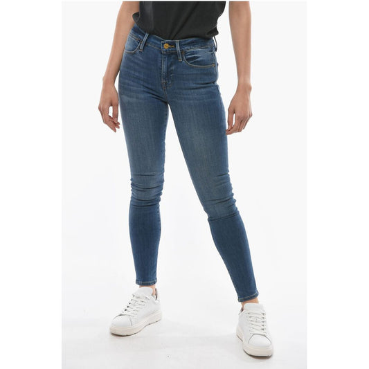 Frame High Waist Skinny Fit Jeans 12cm