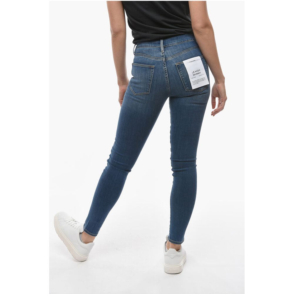 Frame High Waist Skinny Fit Jeans 12cm