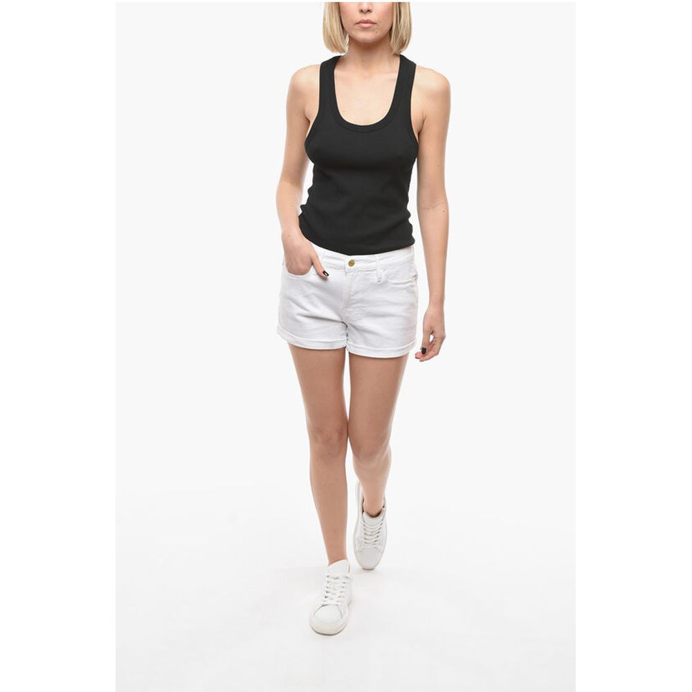 Frame Cuffed Hem LECUTOFF Shorts with golden Button
