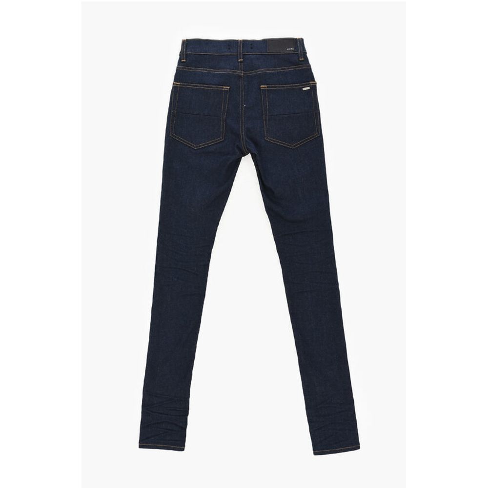 Amiri Skinny Denims with Visible Stitching and Back Logo Patch 13c