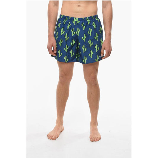 Yes I Am All Over Cactus Printed Swim Shorts