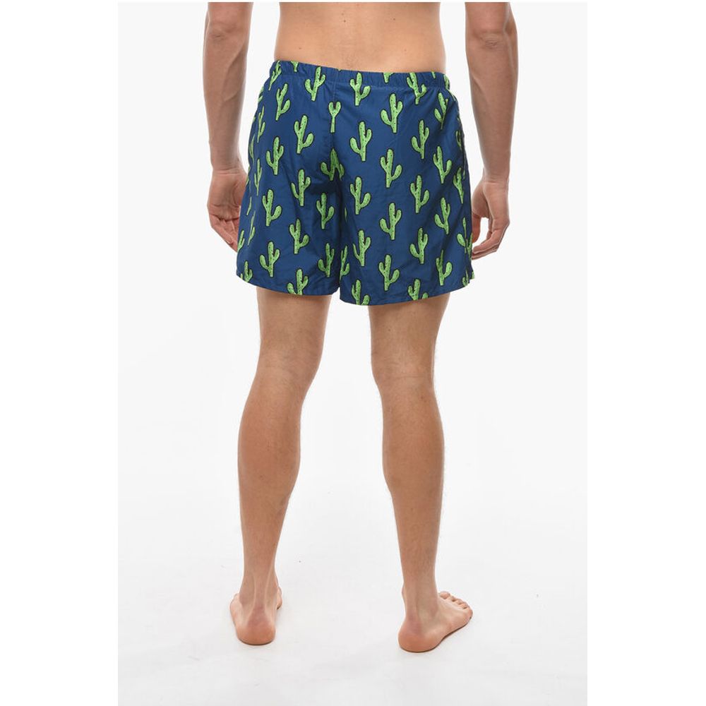 Yes I Am All Over Cactus Printed Swim Shorts