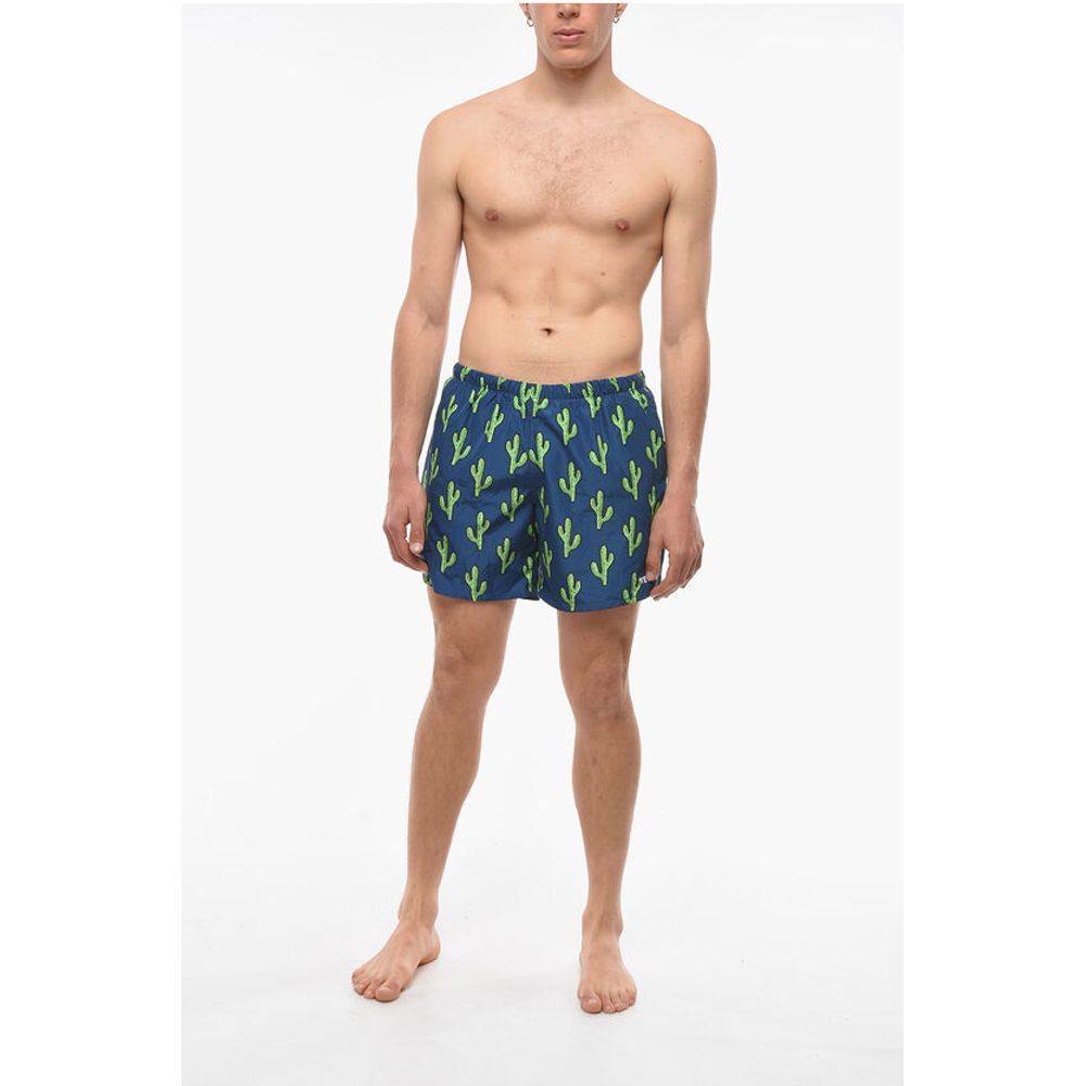 Yes I Am All Over Cactus Printed Swim Shorts