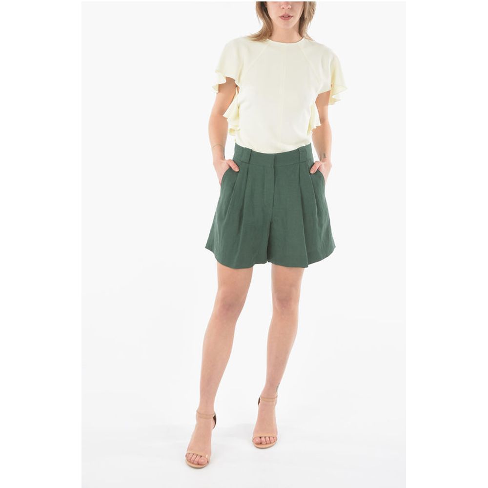 Blazé Milano Linen Pleated Shorts