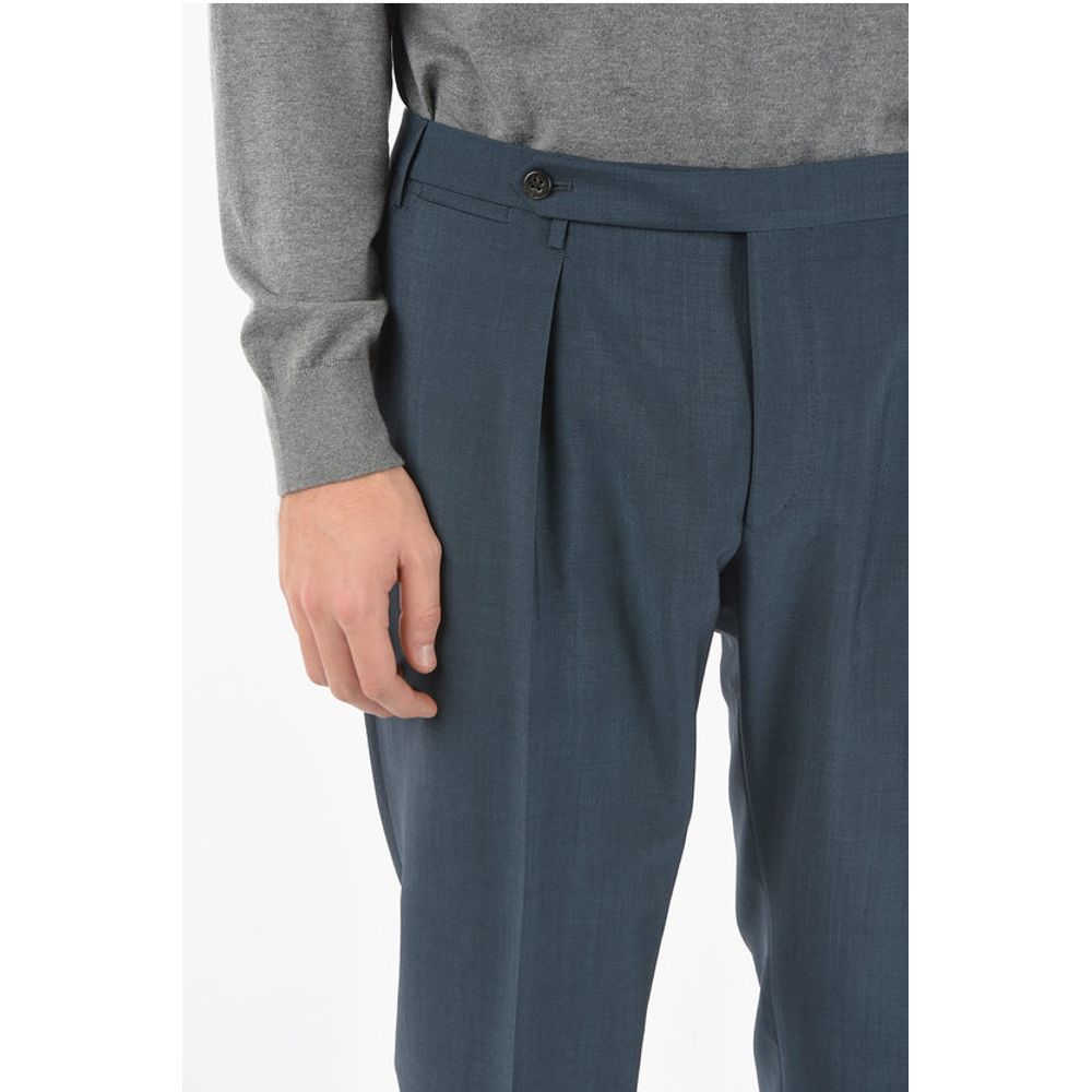 Corneliani Unlined Trousers with Hook and Pinces