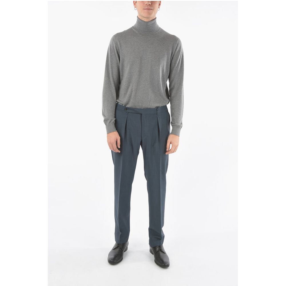 Corneliani Unlined Trousers with Hook and Pinces
