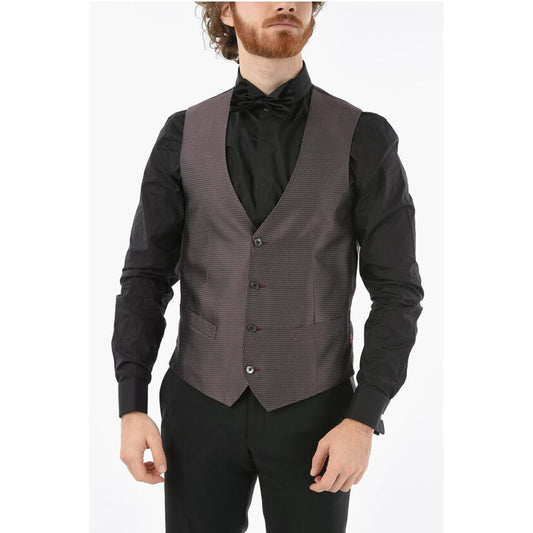 Corneliani Patterned Silk CERIM.ACADEMY Waistcoat