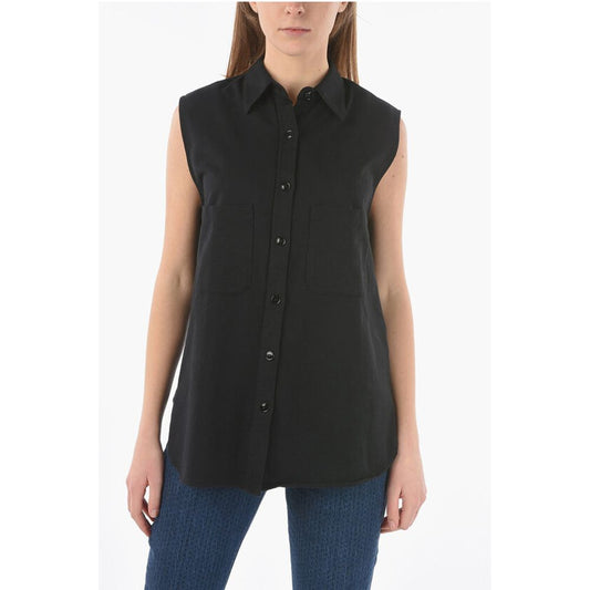 Woolrich Sleeveless Shirt with Double Breast Pocket